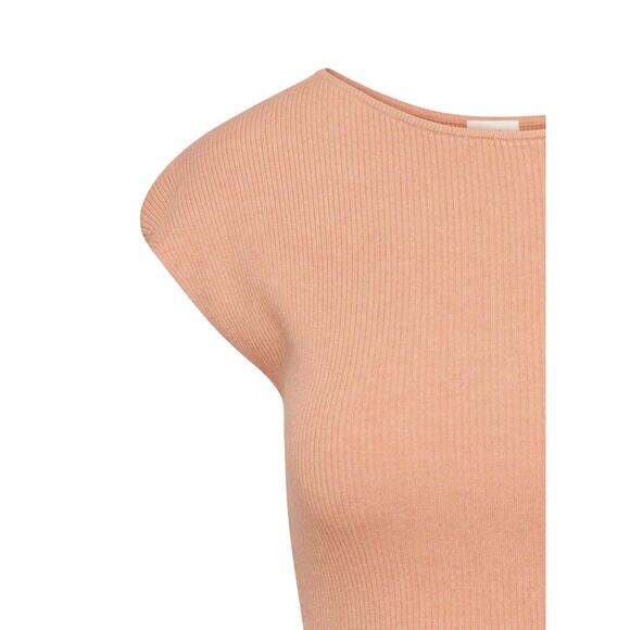 Aritzia Wilfred Free Cut-Out Knit Mini Dress Soft Terracotta - Picture 6 of 14